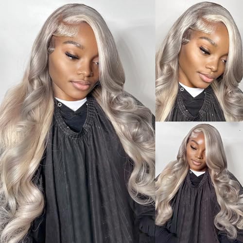 Aonbamds PGrey/613 Body Wave Hair Bundles - 26 Inch, 3 Pack