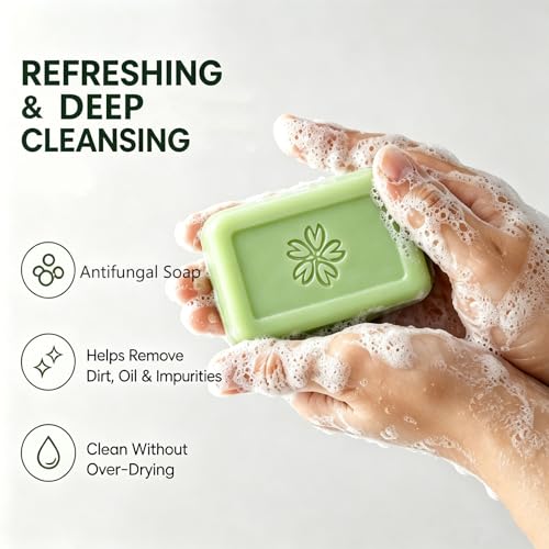 Glo7 Ironbark Antifungal Soap Bar for Athlete's Foot - Tea Tree Oil Relief