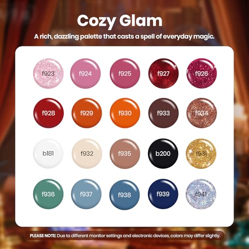 Beetles Gel Nail Polish Set - 23-Piece Glowing Attraction Collection