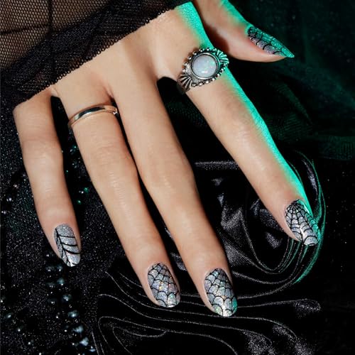 Color Street Widow's Glow Nail Polish Strips - 16 Double-Ended Manicure Set