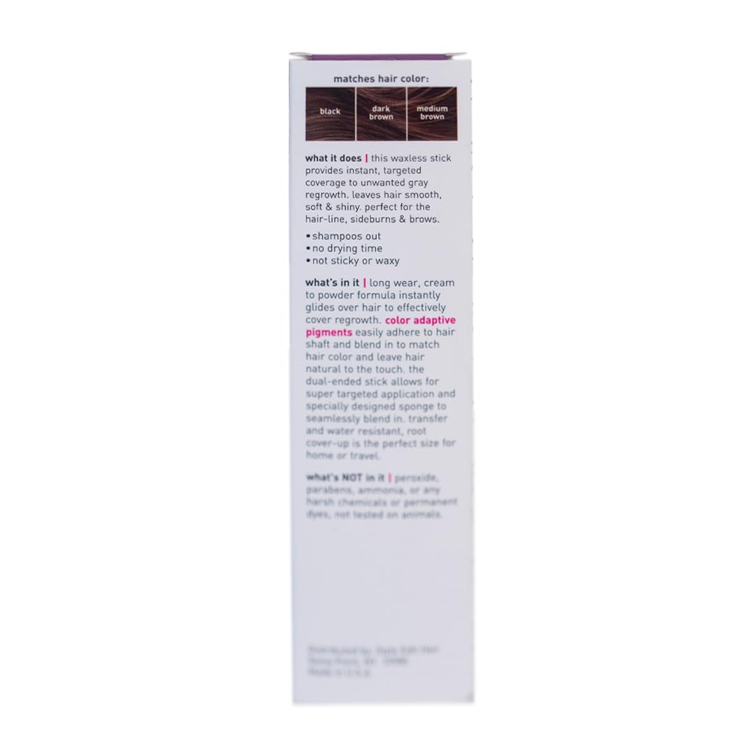 Style Edit Root Touch Up Stick | Temporary Hair Color for Gray Roots and Thinning Hair | Salon-Quality, Transfer-Resistant Hair Concealer | Dark Brown, 0.11 oz (Pack of 1)