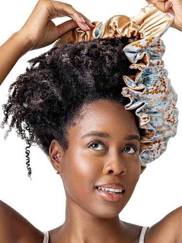 Bounce Curl Slay & Stay Bundle - Reversible Satin Hair Bonnet & Pink EdgeLift Brush Set