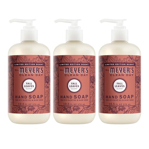 Mrs. Meyer's Clean Day Liquid Hand Soap, Fall Leaves, 3 Pack - 12.5 fl oz