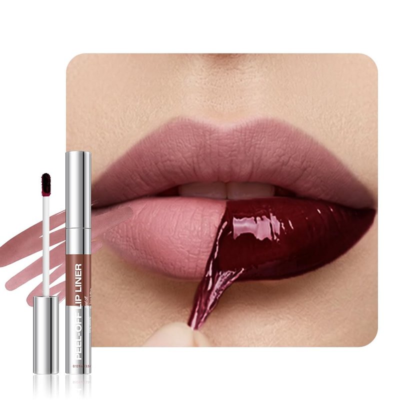 Peel Off Matte Liquid Lip Gloss Stain - Long Lasting, Waterproof Lipstick | 08 Espresso Brown