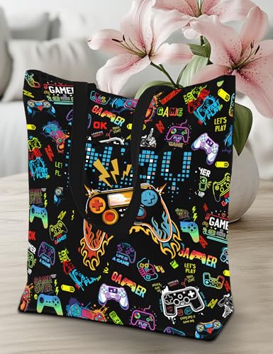 Animal Lover Canvas Tote Bag - Cute Reusable Shopping Bag
