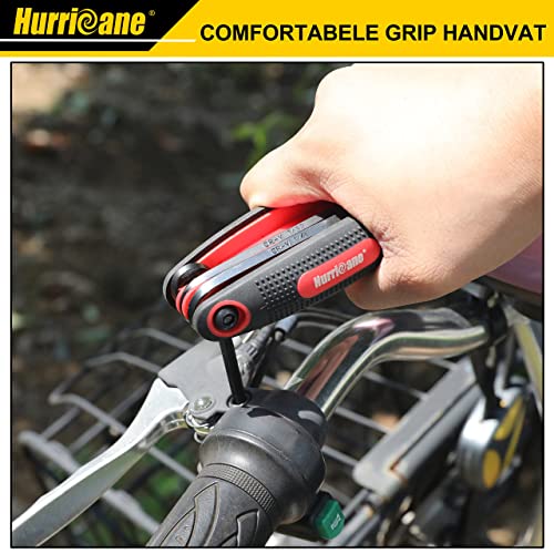 HURRICANE 25-Piece Folding Allen Wrench Set - SAE/Metric/Torx Hex Keys