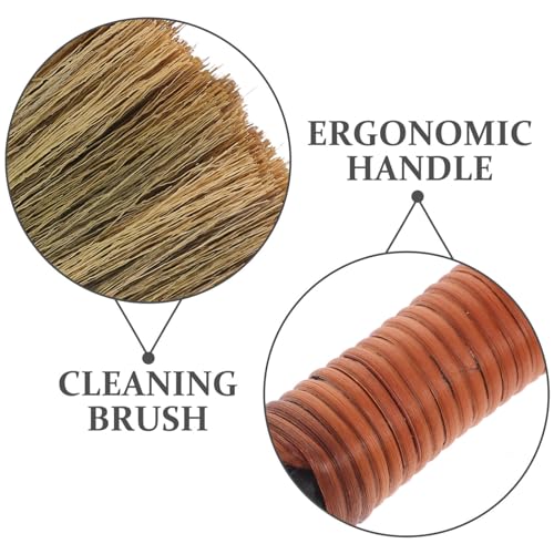 Mini Soft-Haired Broom for Indoor Cleaning - 12.20 Inch Short Handle
