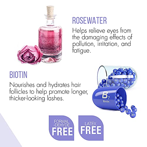 DUO Rosewater & Biotin Clear Strip Lash Adhesive 2-Pack 0.18 oz - Sensitive, Long-Lasting