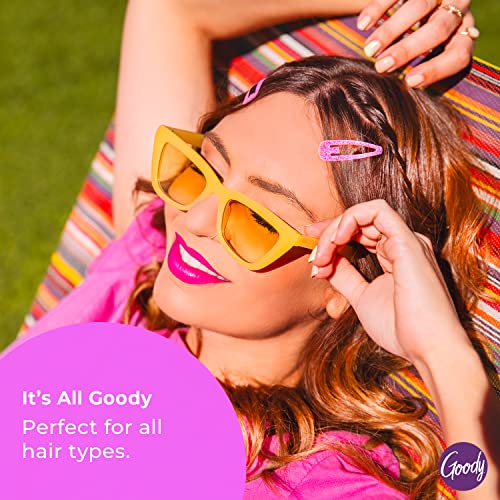 Goody Snap & Go Epoxy Contour Hair Clips - 12 Assorted Colors