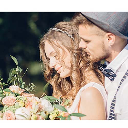 Silver Bridal Headband Crown - AOPRIE Fairy Hairpiece