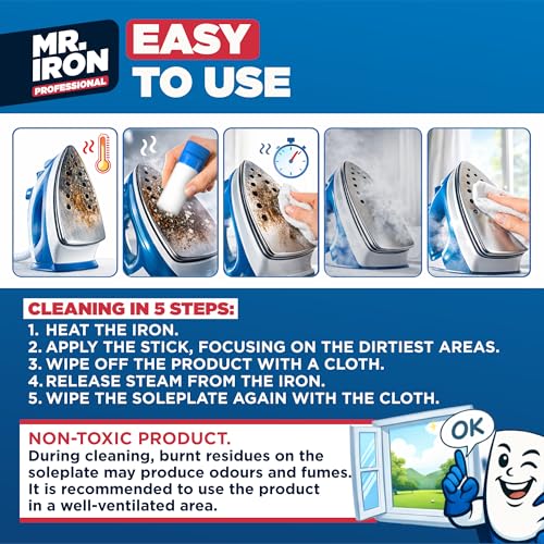 Mr. Iron Universal Iron Cleaner Stick - Removes Limescale & Dirt
