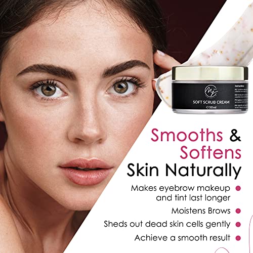 Exfoliating Brow Scrub Cream for Smooth Skin Preparation | 1.7 fl. oz