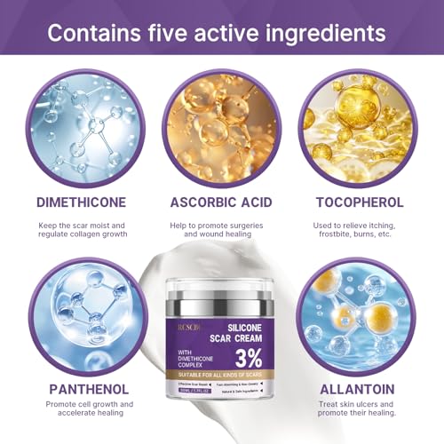 RCSCBC Scar Soothing Cream 1PCS - Advanced Silicone Scar Removal for Surgical, Acne, Burns, C-Section & Injury