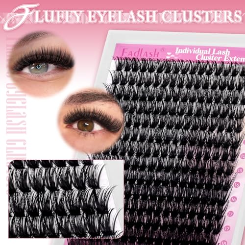 FADLASH 80D Lash Clusters Kit 12-18mm Fluffy Volume Eyelash Extensions