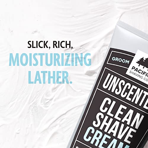 Pacific Shaving Company Sensitive Shaving Cream for Men - 7 Oz Hydrating Formula with Shea Butter & Vitamin E