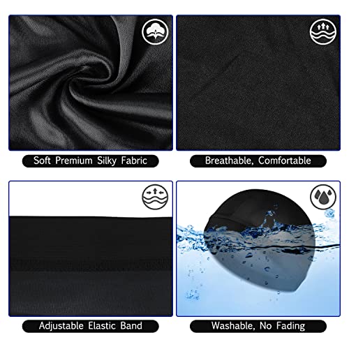 Sibba 3-Pack Unisex Satin Wave Caps for Styling & Comfort