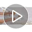 Luxspire Glass Qtip Holder Dispenser with Bamboo Lid - 3 Pack