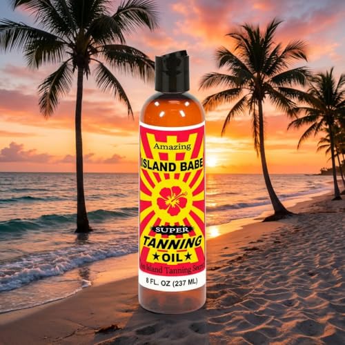 Island Babe Tanning Oil – 8 oz Fast-Absorbing Moisturizing Oil