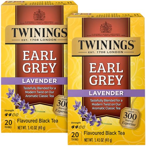Twinings Earl Grey Lavender Tea - 40 Individually Wrapped Bags