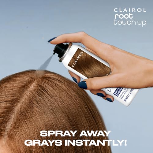 Clairol Root Touch-Up Temporary Hair Coloring Spray, Medium Brown Hair Color | Instant Natural-Looking Gray Root Coverage | Ammonia Free | Lightweight Formula | Pack of 1