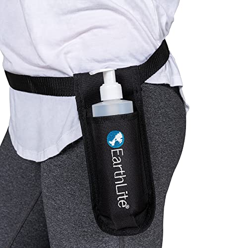 Earthlite Massage Oil Holster with Adjustable Strap and Pump Bottle