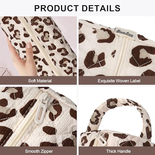 LJCZKA Leopard Print Hair Tools Travel Bag - Large Capacity Organizer