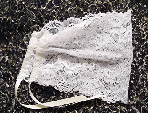 Leimandy Floral Lace Headwrap - Soft Vintage Style Headcover Veil