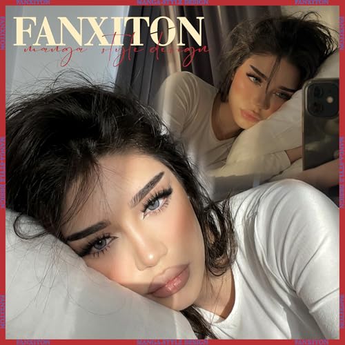 FANXITON Anime Lash Clusters 8-14mm, 204pcs DIY Wispy Extensions