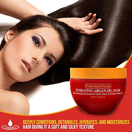Arvazallia Hydrating Argan Oil Hair Mask & Deep Conditioner 8.45 Fl Oz