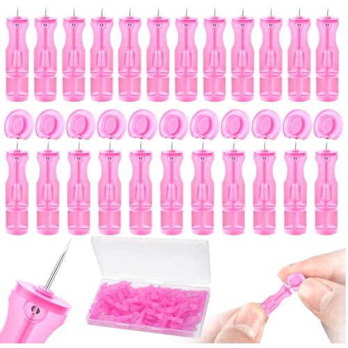 100 Disposable Lancets for Facial Blemish Removal - Pink