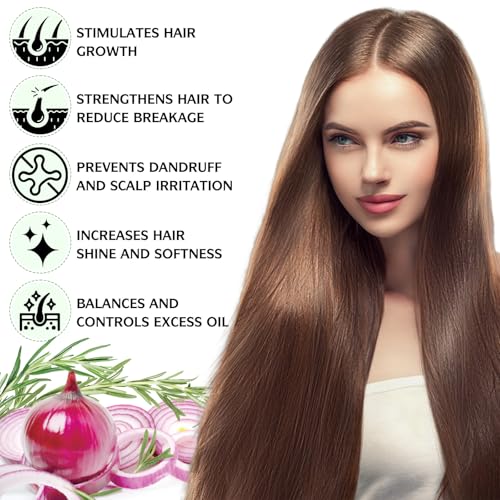Onion Biotin & Rosemary Shampoo Set for Thinning Hair