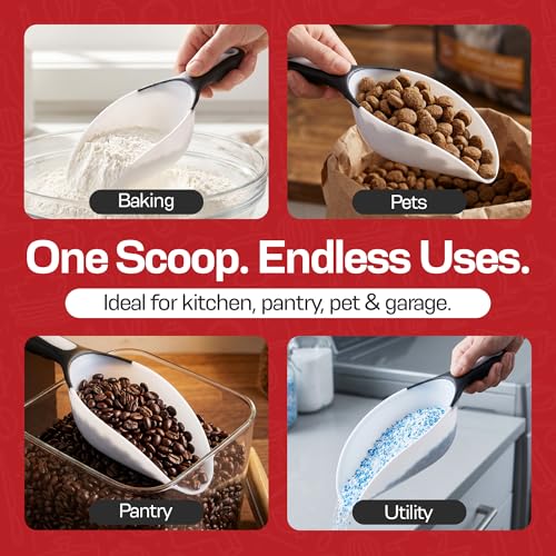 Rockland Guard 1-Cup Heavy-Duty Multipurpose Scoop with Flexible Tip