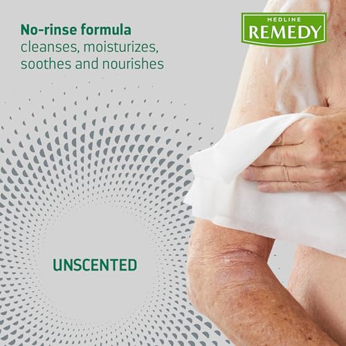 Medline Remedy No-Rinse Foam Cleanser - 4 oz, Moisturizing Body Wash