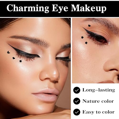 Double-Ended Liquid Eyeliner Stamp Pen Set - Waterproof & Smudge-Proof for Flawless Winged Looks