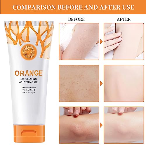 TPTAL Orange Exfoliating Gel Scrub - Deep Cleansing & Moisturizing, 2 Pack