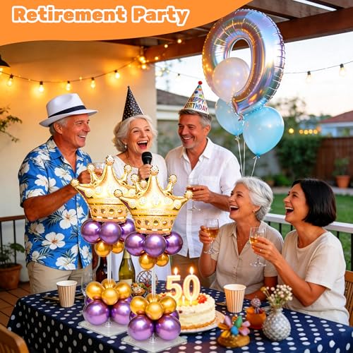 JOYYPOP Adjustable Balloon Stands - 4 Set for Table Centerpieces