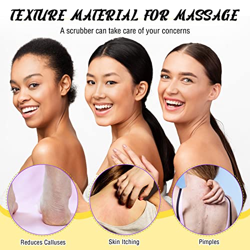 5 Pcs Back Scrubber for Shower Exfoliating Body with Handles