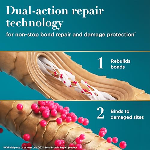 OGX Bond Protein Repair Heat Protect Spray 6.5 fl. oz | Damage Protection for All Hair Types