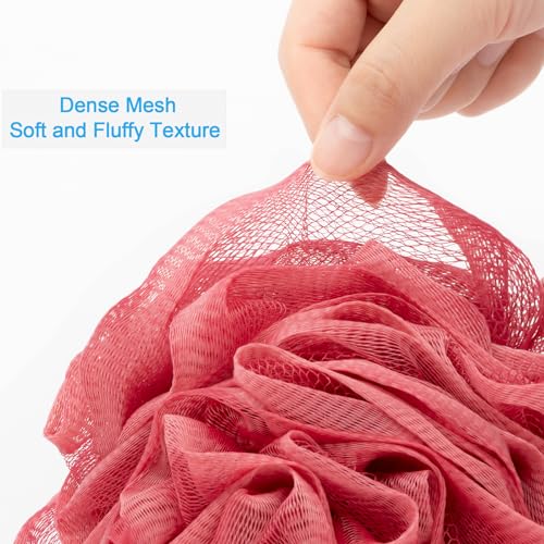 AmazerBath Exfoliating Loofah Sponge Set of 4 - Soft & Durable