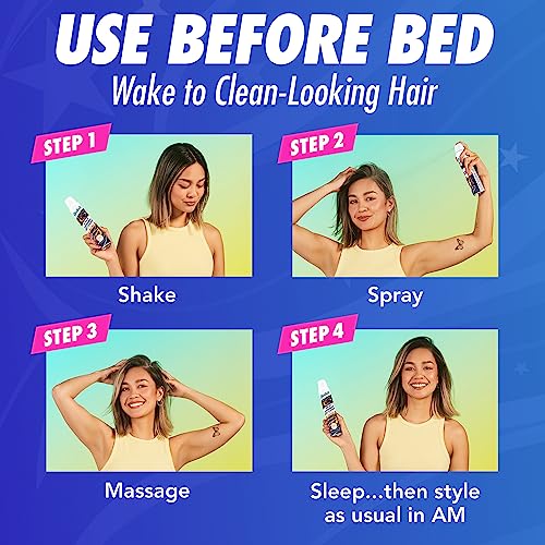 Batiste Overnight Deep Cleanse Dry Shampoo 3.81oz. Pack of 2 - Oil-Free Hair Refresh