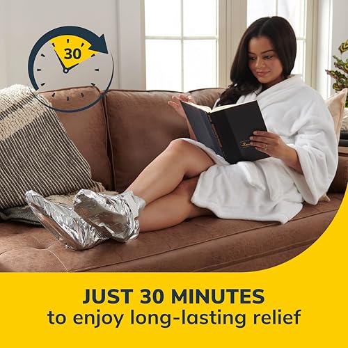 Dr. Scholl's Soothing Self-Heating Foot Mask Booties - 3 Pairs