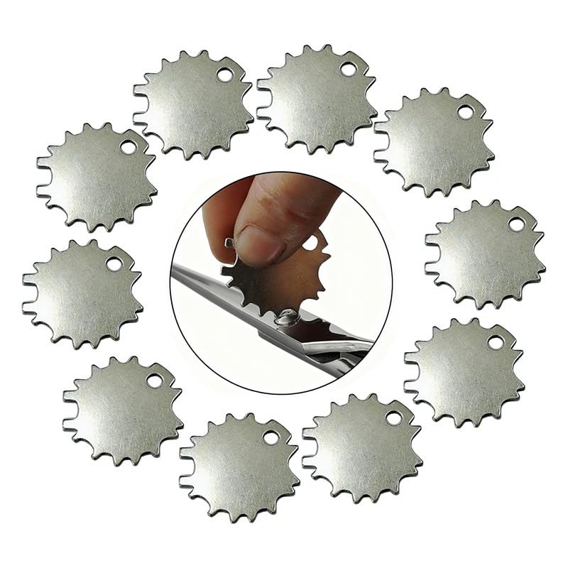 10-Pack Hair Scissors Adjustment Wrench Set - Durable Metal Spanner