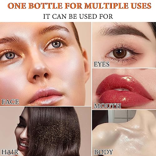 DuoZeng Fairy Highlighter Stick Set - Face & Body Glitter Makeup, 3 Pcs