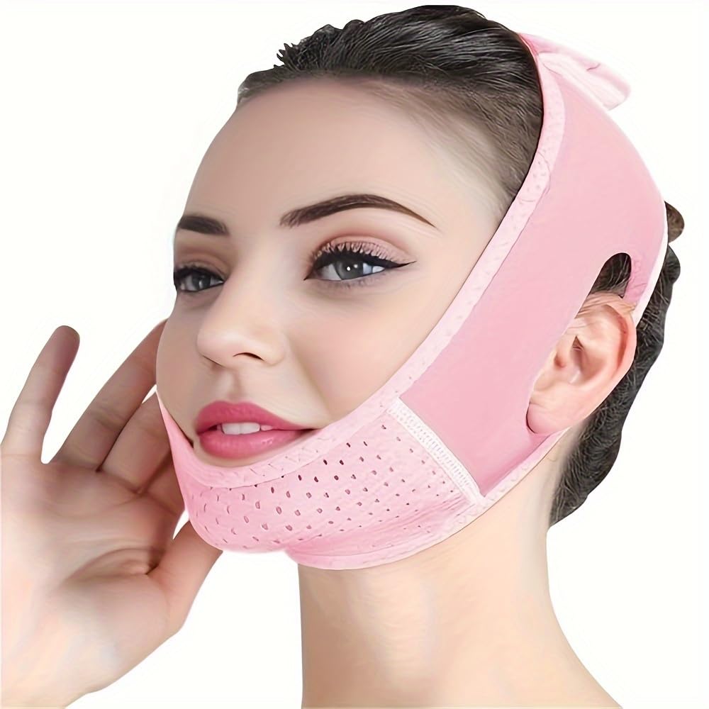 Chin Strap for Sleeping designed as Double Chin Reducer with Adjustable Chin Strap, Chin & Face Lifting Mask, Jawline Shaper for Comfortable Facial Support