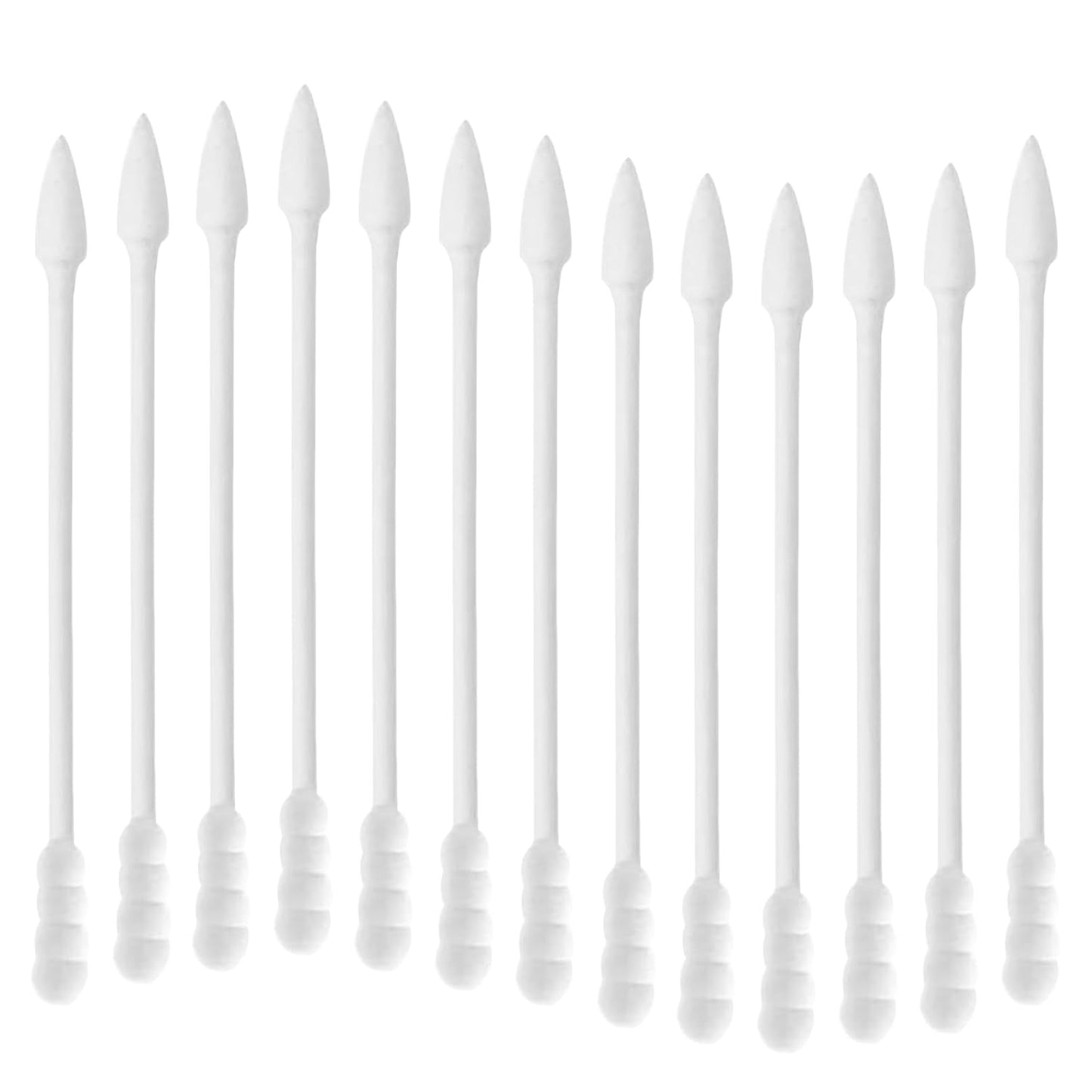 Pointed Tip Cotton Swabs - 800 Count Double Tipped Precision Buds for Makeup & Crafts | Spiral Head Design