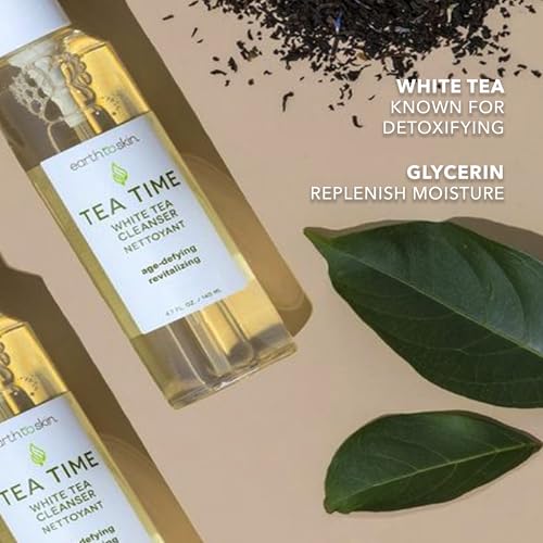 Earth To Skin Tea Time White Tea Facial Cleanser - Sulfate Free, 4.7 fl oz