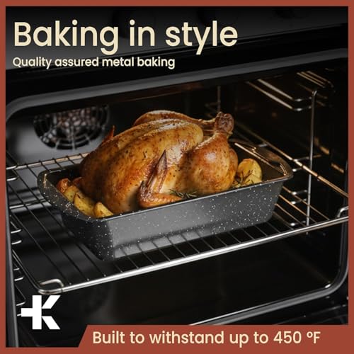 Nonstick Bread Loaf Pan Set - 2 Pack (10.2" & 11") - Oven Safe