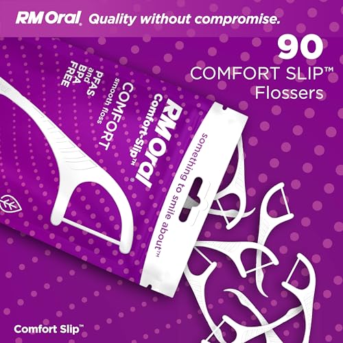 RM Oral Comfort Slip Premium Flossers Mint, 90 Count – Pack of 1