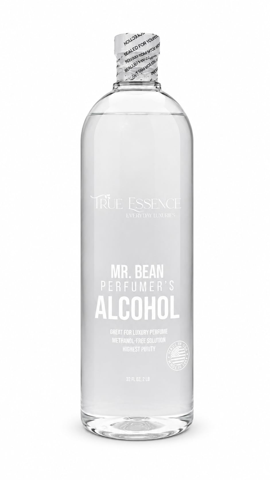True Essence Professional Perfumer's Alcohol for Fragrance Making. Base for making luxury perfume No Menthol or other unwanted bad odor, 2 lb,32 FL OZ.