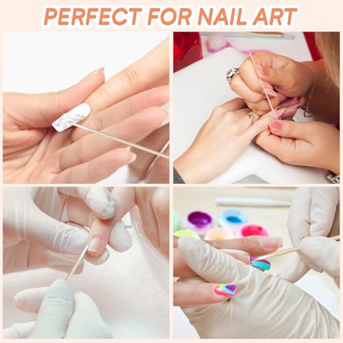 200 Dual-Tip Micro Cotton Swabs for Makeup & Nails - Precision Tips